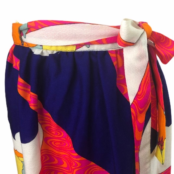 Vintage Alice of California Maxi Wrap Skirt - Picture 6 of 11